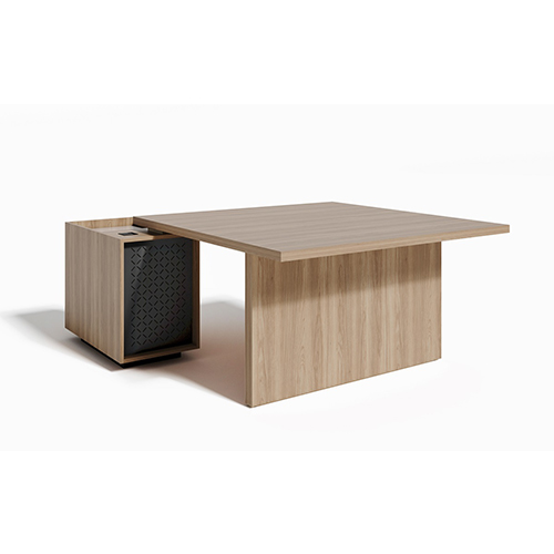 Стол руководителя квадратный с тумбой ЭВОЛЮШН